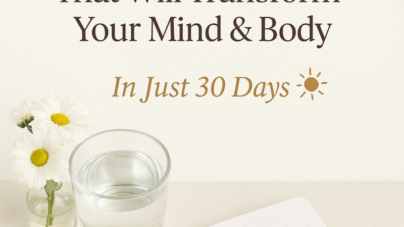 10 Tiny Daily Habits That Will Transform Your Mind and Body in 30 Days